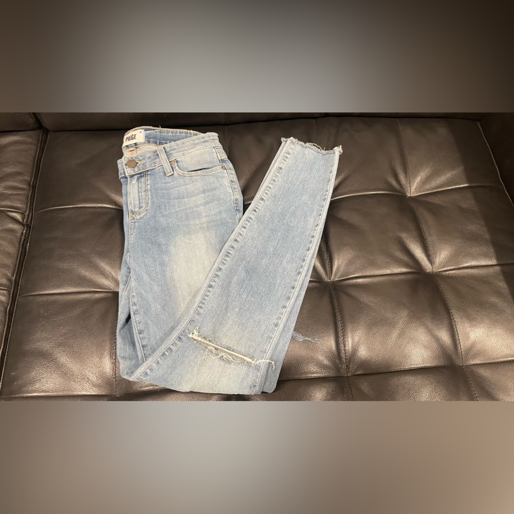 Paige Verdugo Ankle Raw‎ Hem Jeans